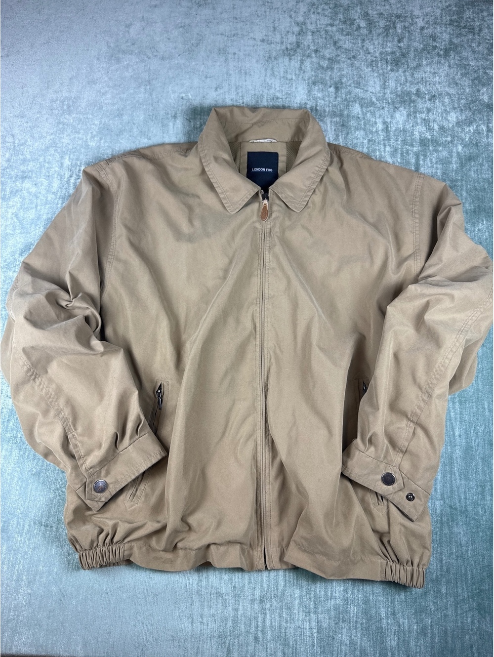 London Fog Men’s XXL Tan Harrington Full Zip Jacket